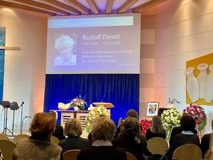 Foto: Während des Trauer- und Dankgottesdienstes für Rudolf Diezel © BQ/Thomas Schirrmacher