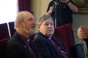 Bishops Nedelchev and Schirrmacher (left) at the meeting in Istanbul © BQ/Warnecke