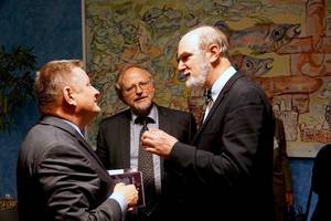 Foto: (v. l.) Hermann GrÃ¶he, Heiner Bielefeldt, Thomas Schirrmacher Â© Martin Warnecke/IIRF