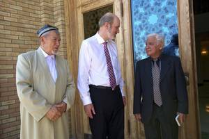 Foto: Mit Marat Zakhidov beim Mufti von Usbeskistan Â© Thomas Schirrmacher