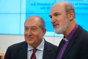Foto: Thomas Schirrmacher mit dem PrÃ¤sidenten von Armenien, Armen Sarkissjan Â© BQ/Schirrmacher