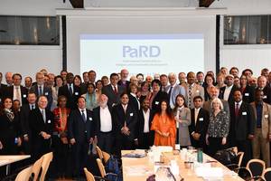 Photo 1: Group picture of delegates at the General Assembly of Members of PaRD in Copenhagen in May 2019 Â© International Partnership on Religion and Sustainable Development