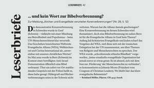 Der Leserbrief von Reinhard Möller