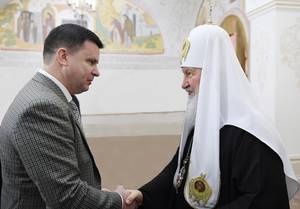 Photo: Kirill I, Patriarch of Moscow and All Russia, accepts the appointment of Dr. Vitaly Vlasenko Â© BQ/Thomas Schirrmacher