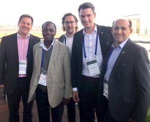 Foto: (von links nach rechts) Ralf Juhre (Deutschland), Masimba Chimwara (Simbabwe), Sami Niemi (Finnland), Timo Plutschinski (international), Julio Acuna (Ecuador) Â© Timo Plutschinski