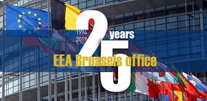 Logo der JubilÃ¤umsveranstaltung â25 Jahre EEA BrÃ¼sseler BÃ¼roâ