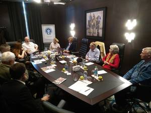Photo: â¢	In discussion with human rights defenders Â© Thomas Schirrmacher