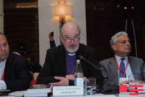 Photo: Bishop Schirrmacher addressing the audience Â© BQ/Warnecke
