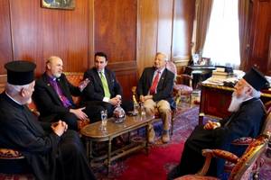 Photo: Visit to the Ecumenical Patriarch, from the left: The Orthodox Archbishop of France, Thomas Schirrmacher, His Royal Highness Prince Gharios, Behnan Konutgan, the Ecumenical Patriarch Â© BQ / Warnecke