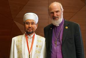 Foto: Thomas Schirrmacher mit dem GroÃmufti von Kasachstan, Serikbay Oraz Â© BQ/Martin Warnecke